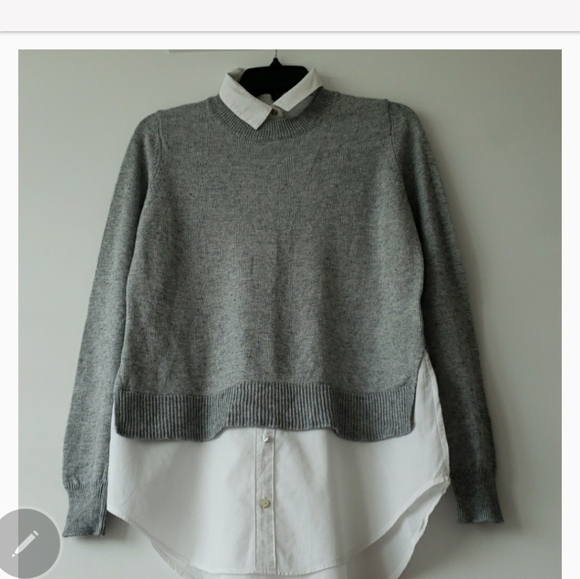 H and M Jumper with Attached Shirt Collar - Picture 4 of 5